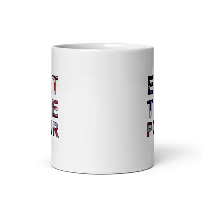 White glossy mug