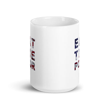 White glossy mug