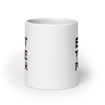 White glossy mug